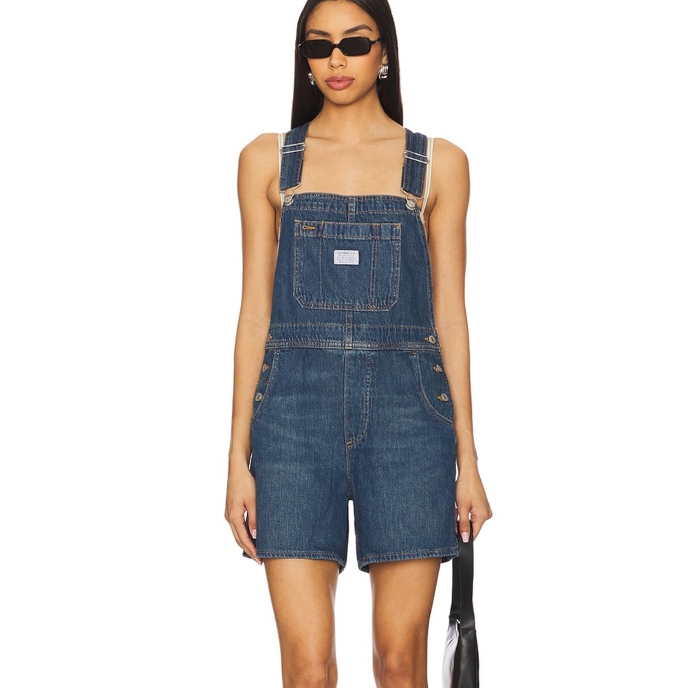 Denim Short Overalls